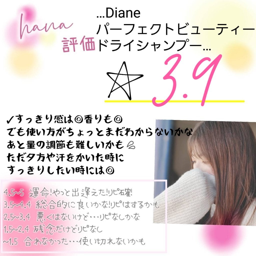 パーフェクトビューティードライシャンプー フレッシュシトラスペアの香り/ダイアン/ドライシャンプーを使ったクチコミ(5枚目)
