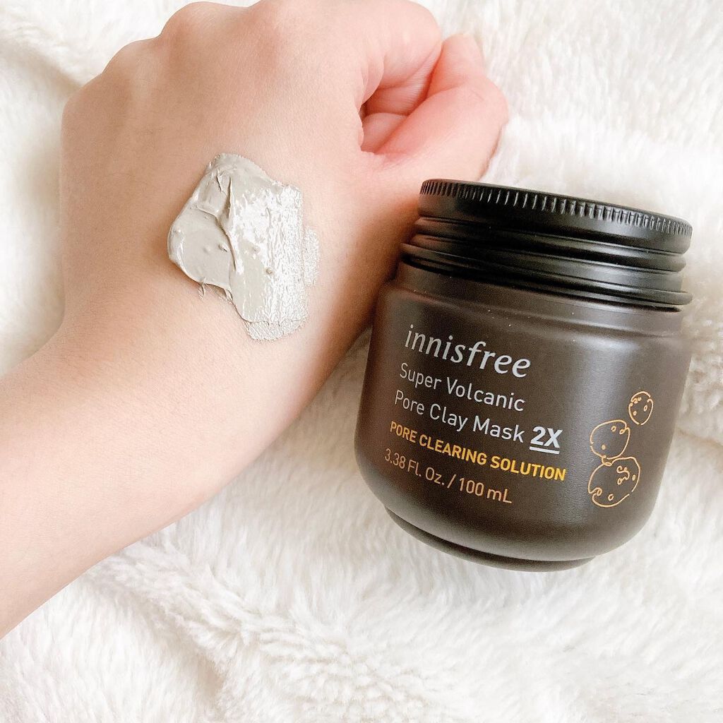 スーパーヴォルカニック　ポア　クレイマスク/innisfree/洗い流すパック・マスクを使ったクチコミ（3枚目）