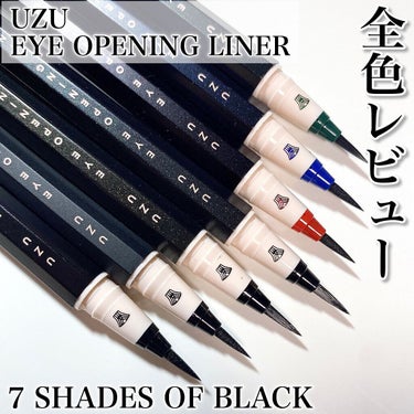 7 SHADES OF BLACK/UZU BY FLOWFUSHI/リキッドアイライナーを使ったクチコミ（1枚目）