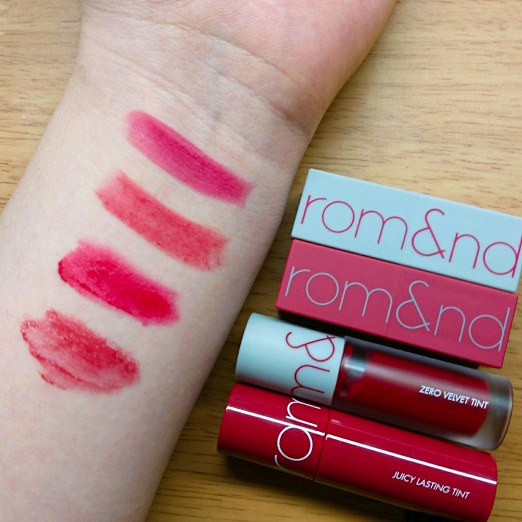 ジューシーラスティングティント/rom&nd/リップティントを使ったクチコミ(3枚目)