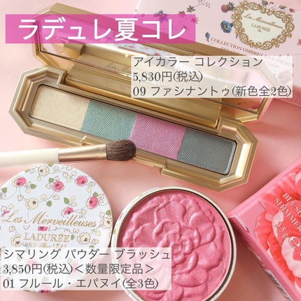 ぴーちゃん🧡インスタでコメント返信 on LIPS 「ラデュレの夏コレは本当に可愛い♡こちらはキラキラ青みピンクチー..」(7枚目)