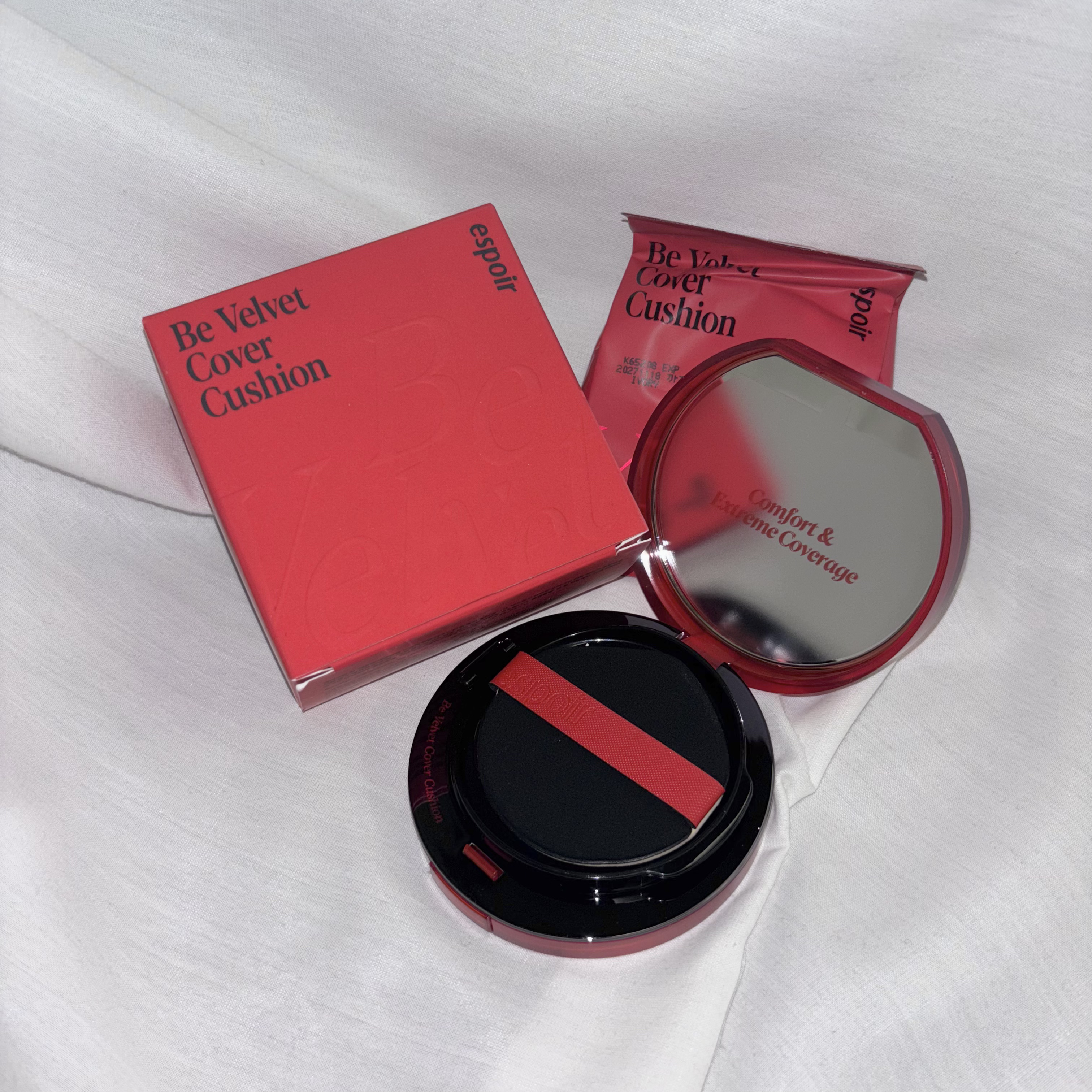 ビーベルベットカバークッション/espoir/クッションファンデーションを使ったクチコミ（2枚目）
