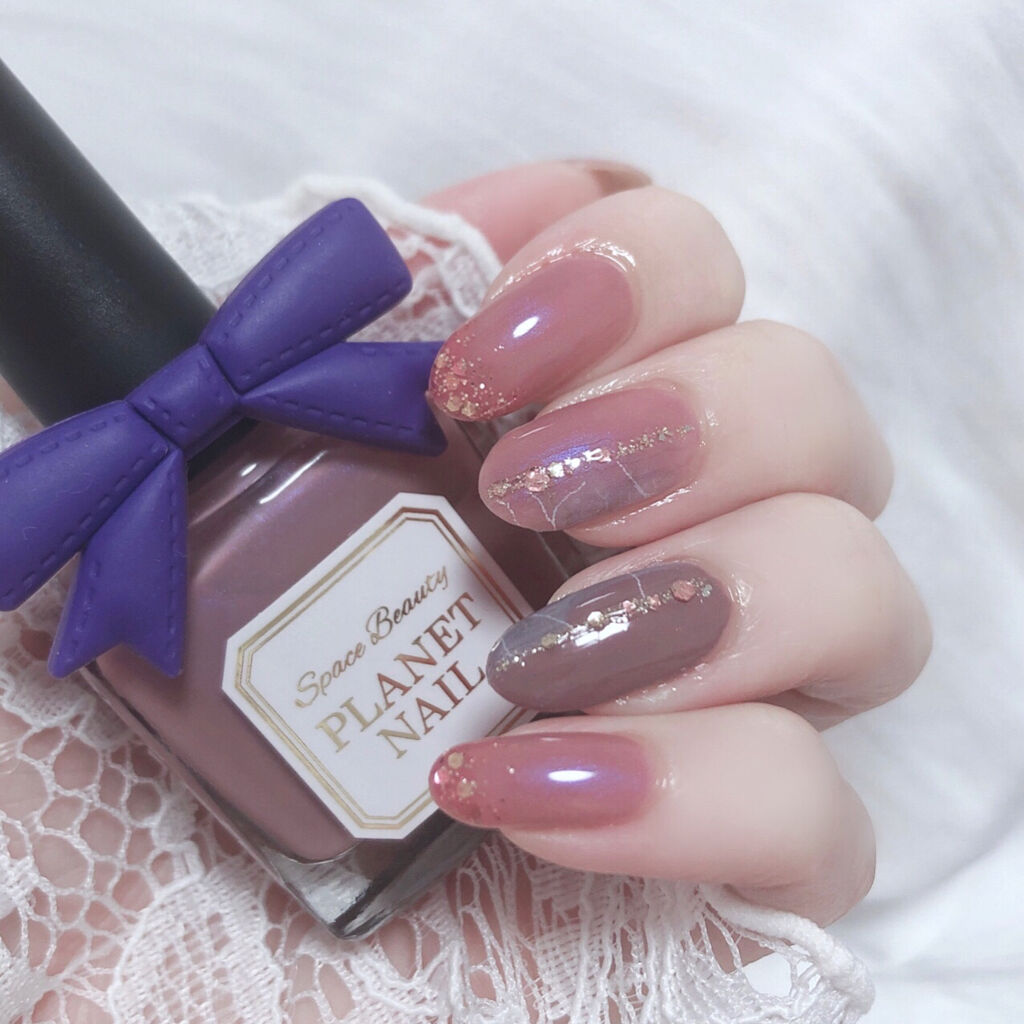 ネイルポリッシュ PLB30 月夜に祈る人魚姫【旧】/PLANET NAIL/マニキュアを使ったクチコミ（2枚目）