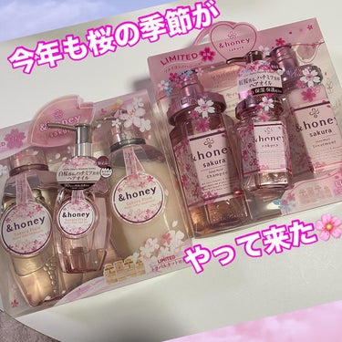 サクラ ディープモイスト シャンプー1.0/ヘアトリートメント2.0/&honey/シャンプー・コンディショナーを使ったクチコミ（1枚目）