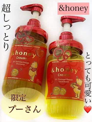 Creamy EXダメージリペアシャンプー1.0/ヘアトリートメント2.0 ヘアトリートメント本体450g/&honey/シャンプー・コンディショナーを使ったクチコミ（1枚目）