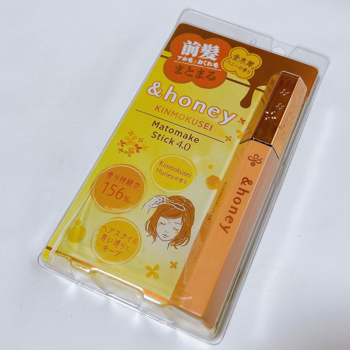 アンドハニー キンモクセイ マトメイク スティック4.0/&honey/ヘアジェルを使ったクチコミ(5枚目)