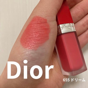 ルージュ ディオール ウルトラ リキッド 655 ドリーム/Dior/口紅を使ったクチコミ（1枚目）