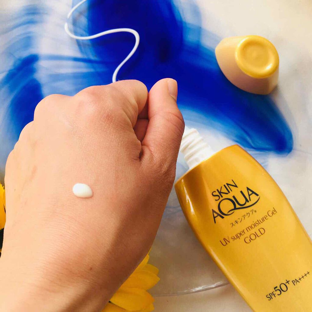 スーパーモイスチャージェルゴールド/スキンアクア/日焼け止めジェルを使ったクチコミ(3枚目)