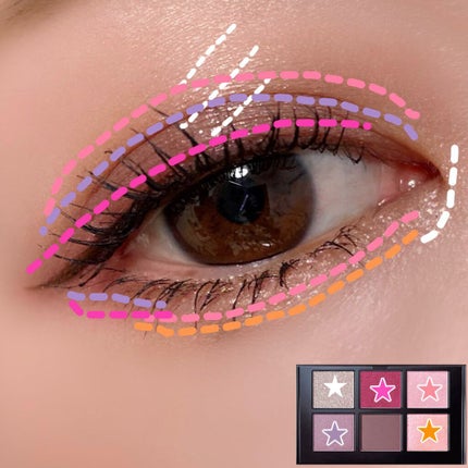 ADDICTION コンパクトアディクション リミテッドエディション オーロライルミネーションのクチコミ「⋆*❁*⋆ฺ。*
先日ご紹介したアディクションの
限定アイシャドウを使ったメイクです❣.....」(2枚目)