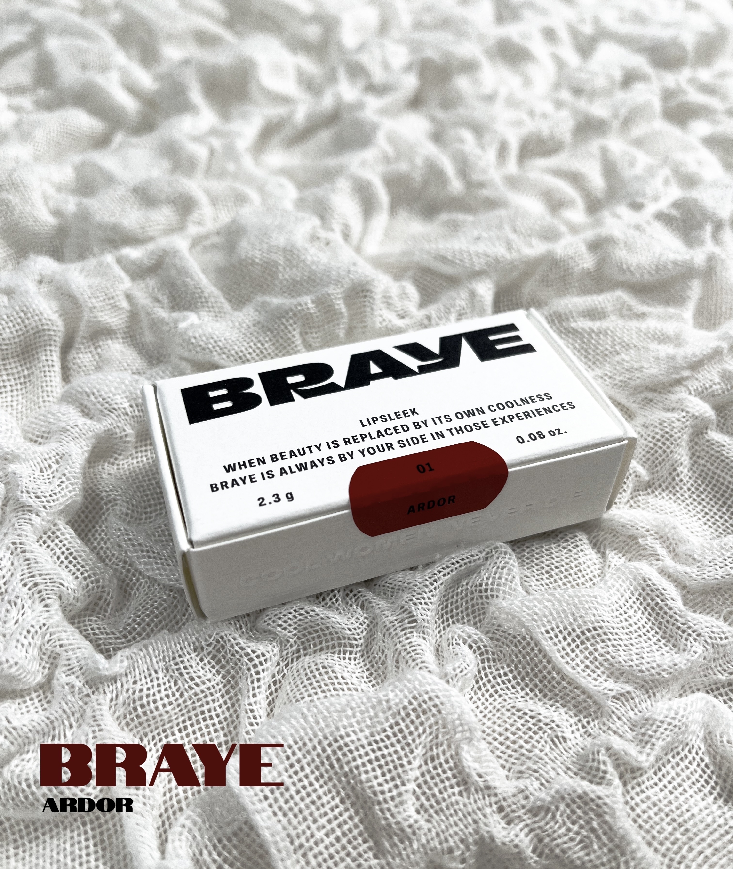 BRAYE LIPSLEEK 01アルダー/BRAYE/口紅を使ったクチコミ（1枚目）