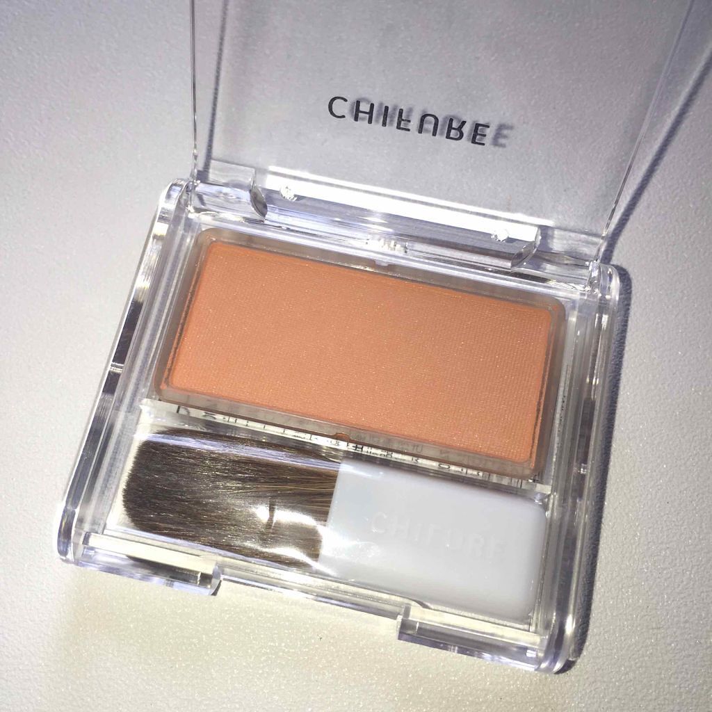 チーク カラー(ブラシ付)/ちふれ/パウダーチークを使ったクチコミ(2枚目)