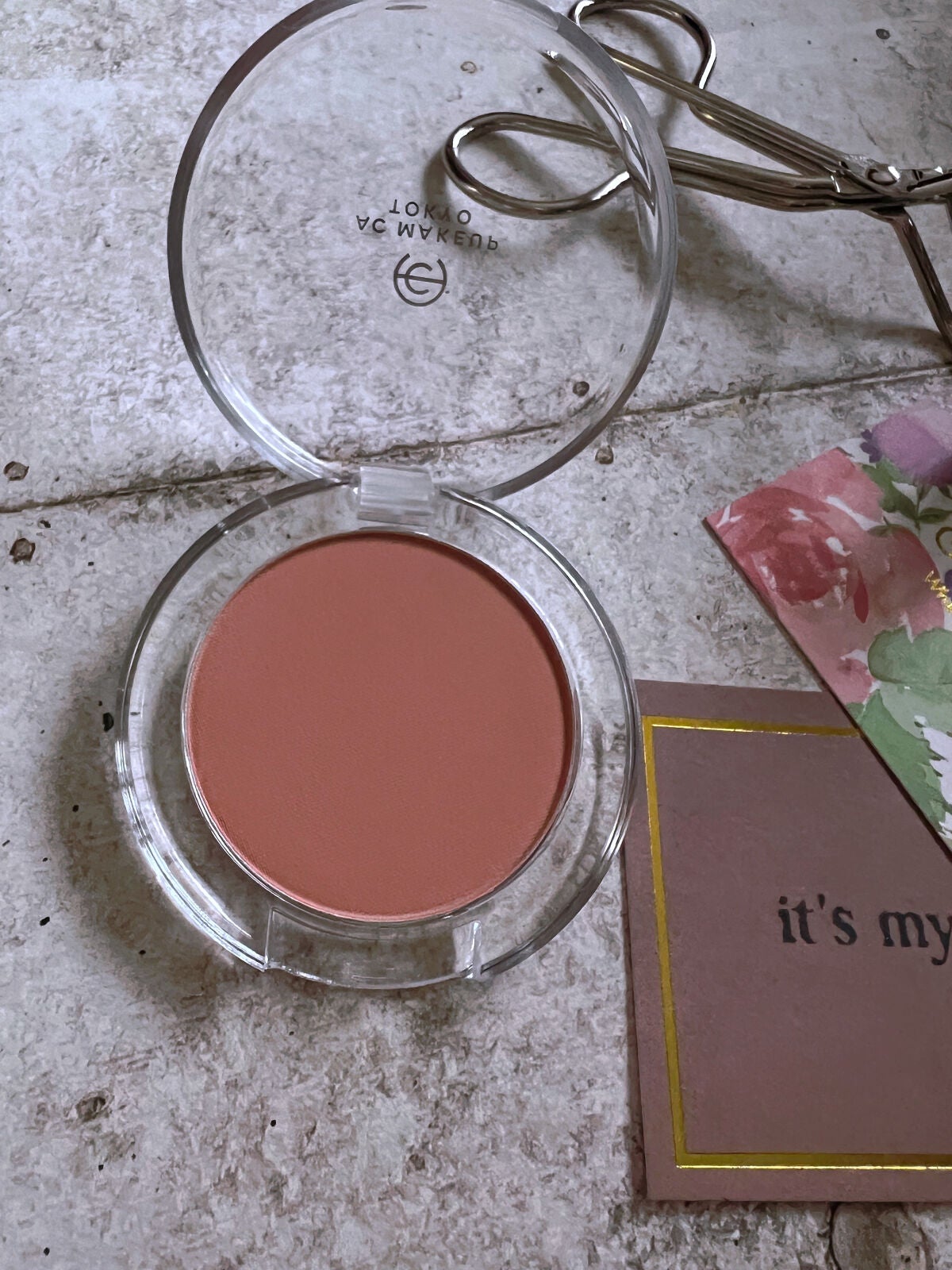 ACマットチークカラー/セリア/パウダーチークを使ったクチコミ(3枚目)