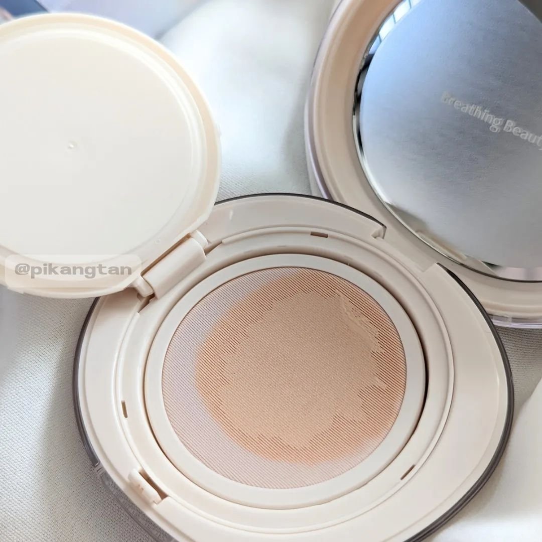 ブリージンググロークッション/Healus/クッションファンデーションを使ったクチコミ（3枚目）