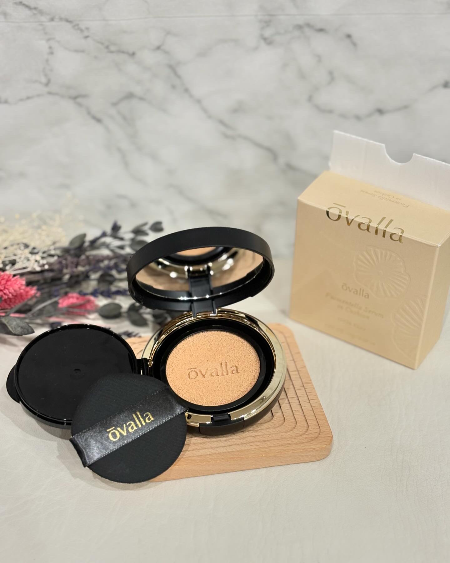 デパコス級のクオリティー💕
⁡
スキンケアに強いＶＥＧＡＮ化粧品ブランドから
独自配合成分*フコセンテラを
1日纏うようなベースメイク
”美容液クッションファンデ”が誕生〜😍✨
⁡
 【OVALLA】
@ovalla_japan
⁡
【