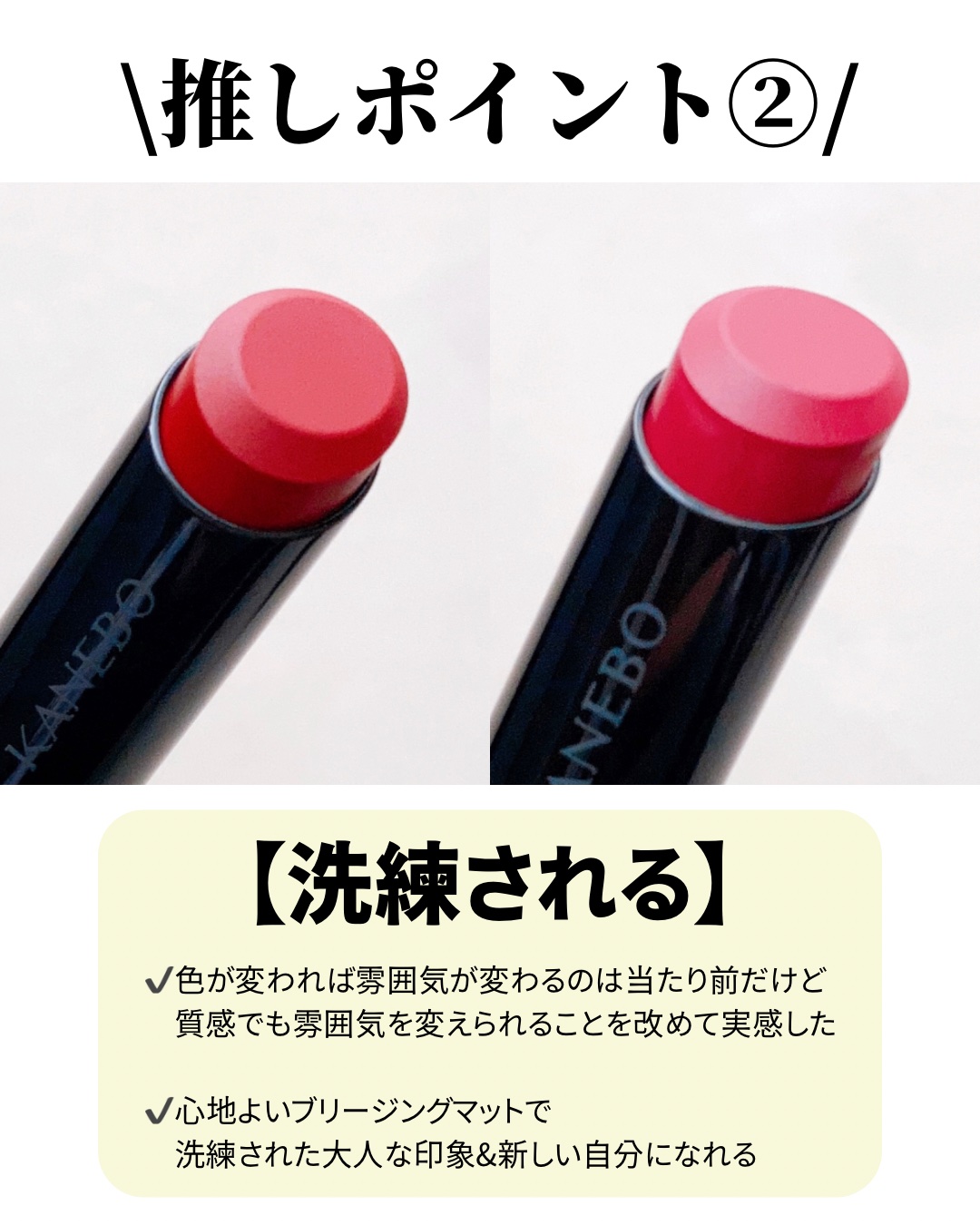 カネボウ ルージュスターブリーズ/KANEBO/口紅を使ったクチコミ（3枚目）