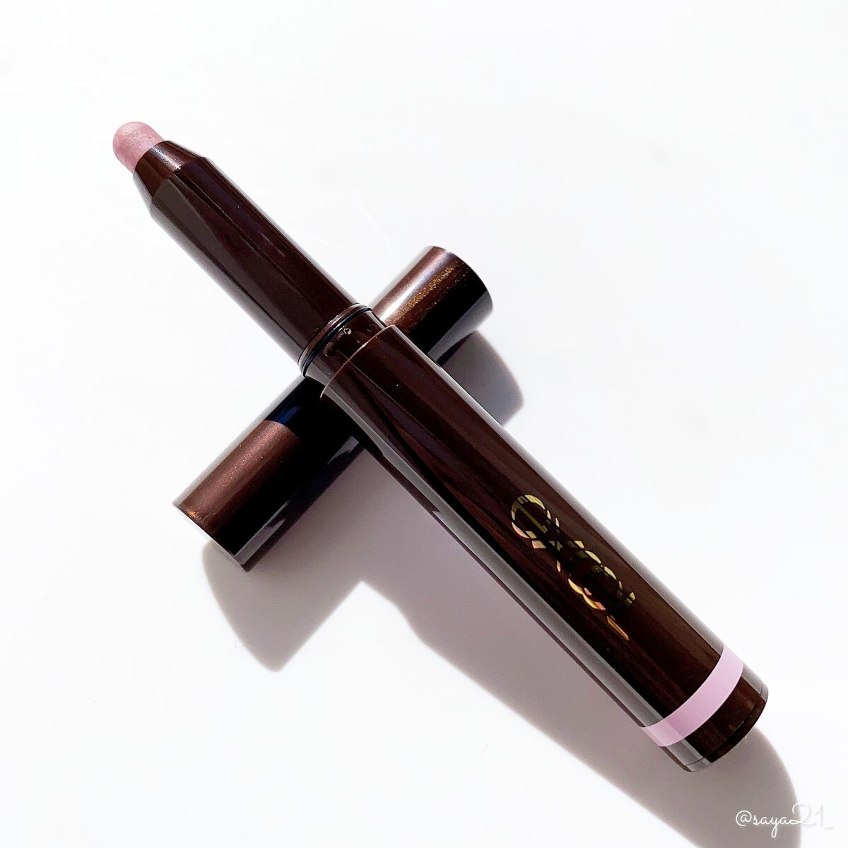 グリームオンフィットシャドウ GF08 オルゴール(EC限定)/excel/スティックアイシャドウを使ったクチコミ（2枚目）