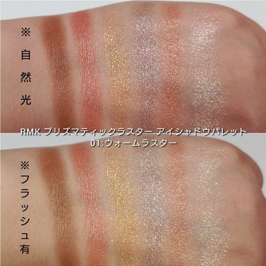 プリズマティックラスター アイシャドウパレット/RMK/アイシャドウパレットを使ったクチコミ（4枚目）