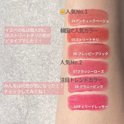 リップシルエットマットベルベットティント/i’m meme/リップティントを使ったクチコミ(5枚目)