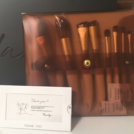 SIXPLUS X MARILYN 10本メイクアップブラシセット/SIXPLUS/メイクブラシを使ったクチコミ(2枚目)