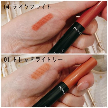 レブロン カラーステイ マット ライト クレヨン/REVLON/口紅を使ったクチコミ（3枚目）