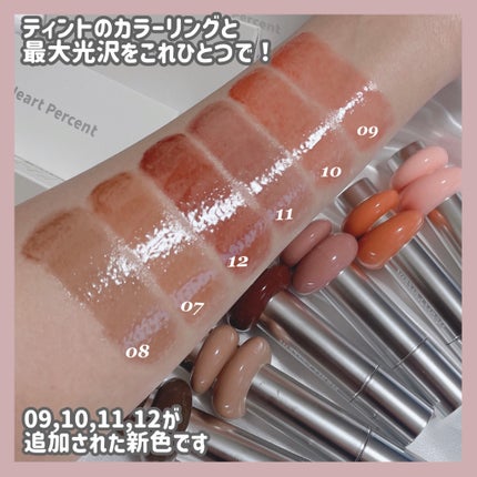 ドットオンムードワンウェイグロイティント/Heart Percent/リップティントを使ったクチコミ(7枚目)