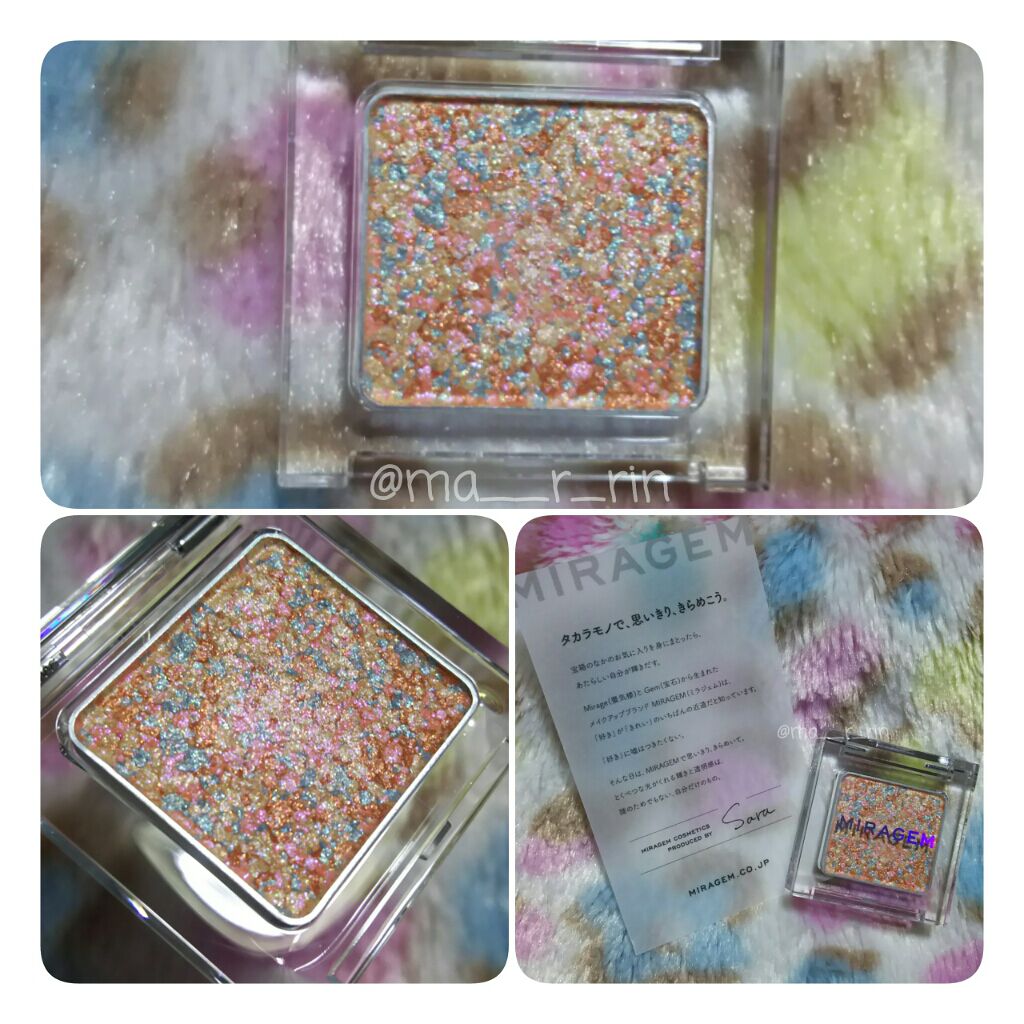 グリッタースプリンクルアイズ/MIRAGEM/グリッターを使ったクチコミ（2枚目）