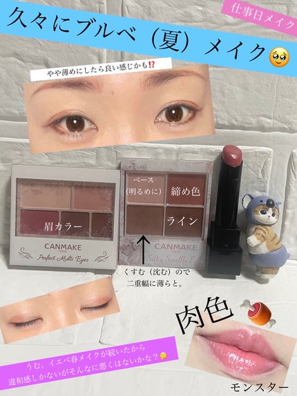 シルキースフレアイズ/キャンメイク/アイシャドウパレットを使ったクチコミ(1枚目)