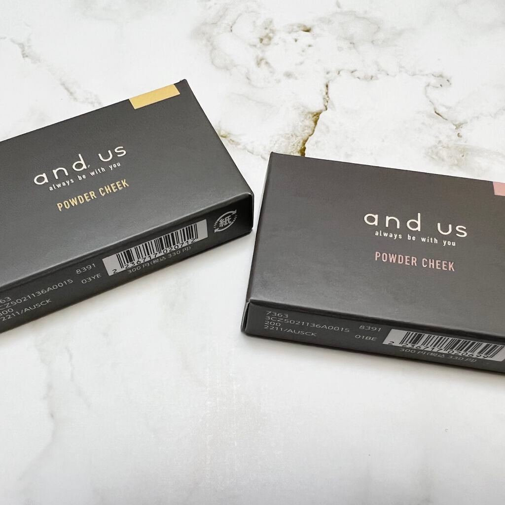 パウダーチーク/and us/パウダーチークを使ったクチコミ(3枚目)