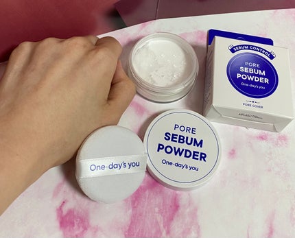 ポアセバムパウダー/One-day's you/ルースパウダーを使ったクチコミ(1枚目)