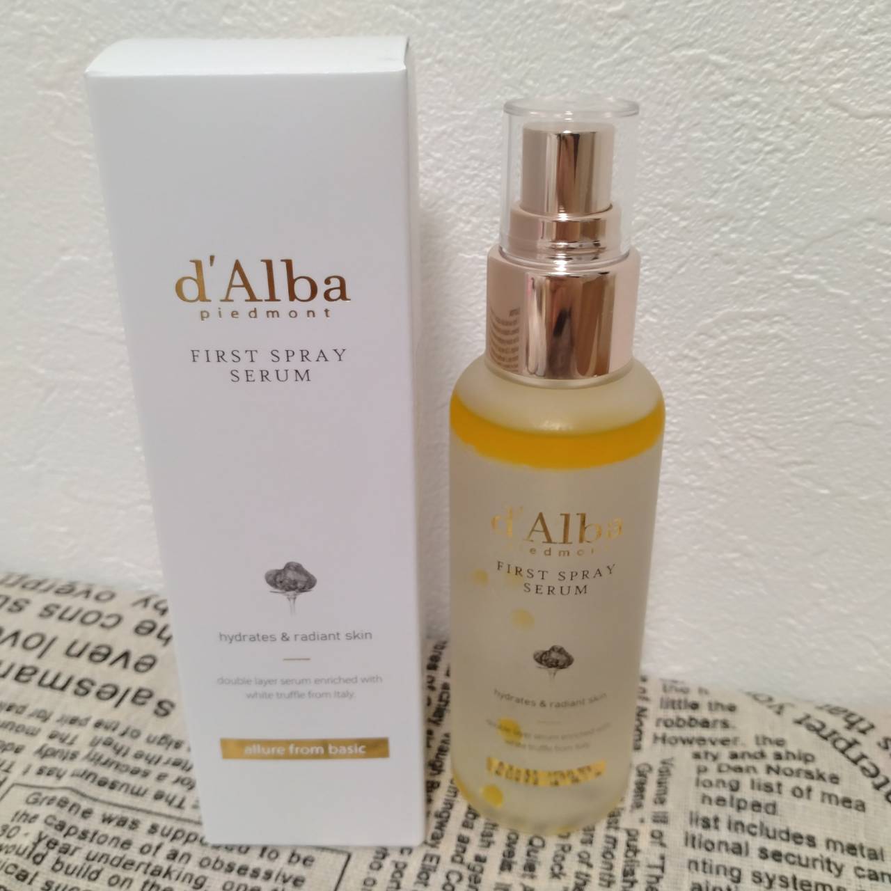 ダルバ ホワイトトリュフファーストスプレーセラム/ダルバ/ミスト状化粧水を使ったクチコミ（2枚目）