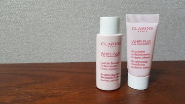 CLARINS ホワイト-プラス ブライト エマルジョンのクチコミ「先日のイセタンメイクアップパーティーにて、クラランスのフィックスメイクアップを購入した際にやら.....」（1枚目）