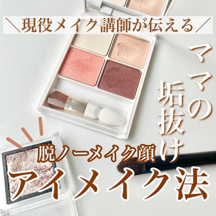 shina【現役メイク講師がママの垢抜け方法を発信】 on LIPS 「\脱ノーメイク顔!アイメイク法/メイクをしているのにノーメイク..」(1枚目)