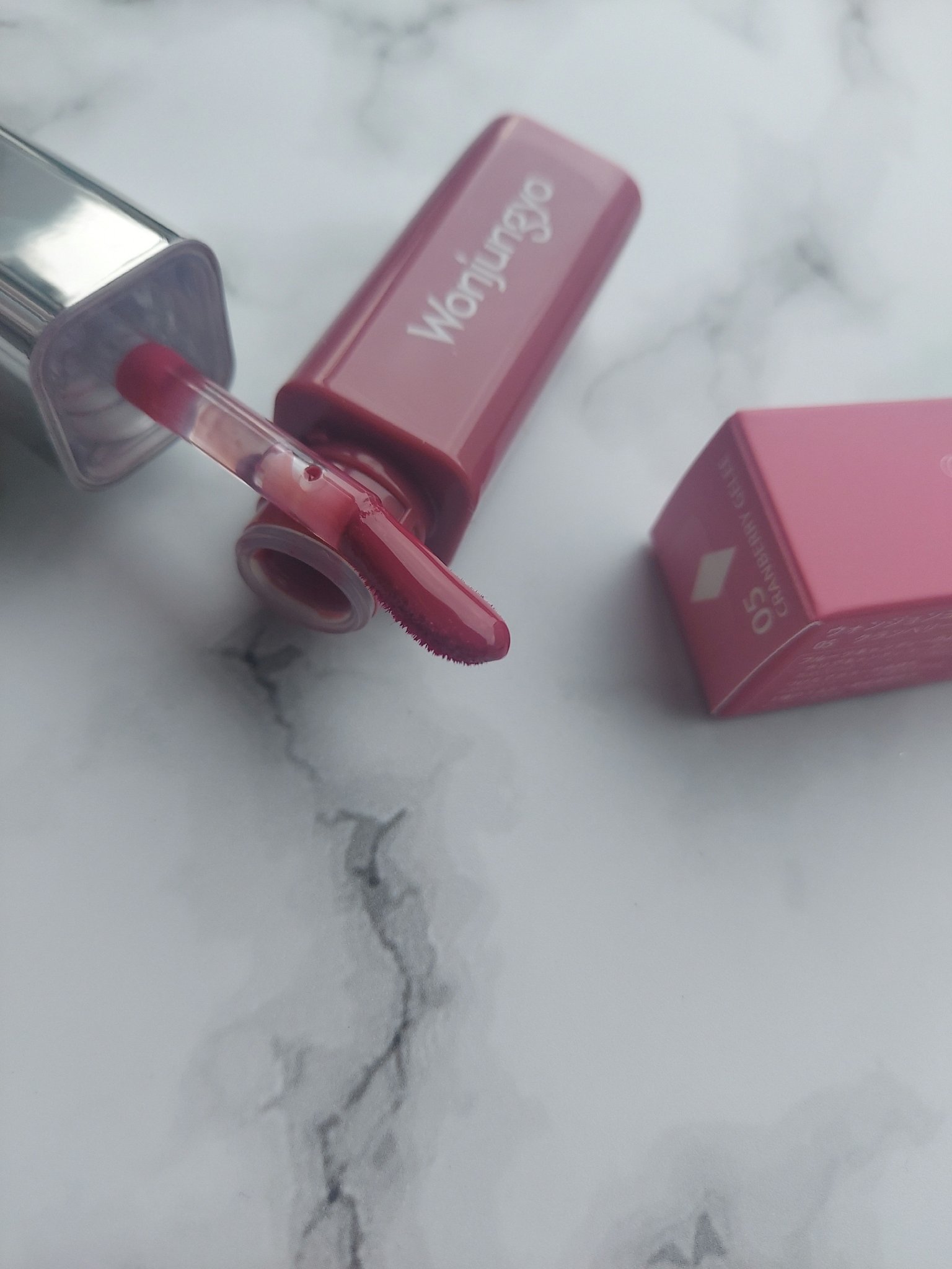 ウォンジョンヨ　キャンディーグロウティント 05 クランベリージュレ/Wonjungyo/リップティントを使ったクチコミ（1枚目）