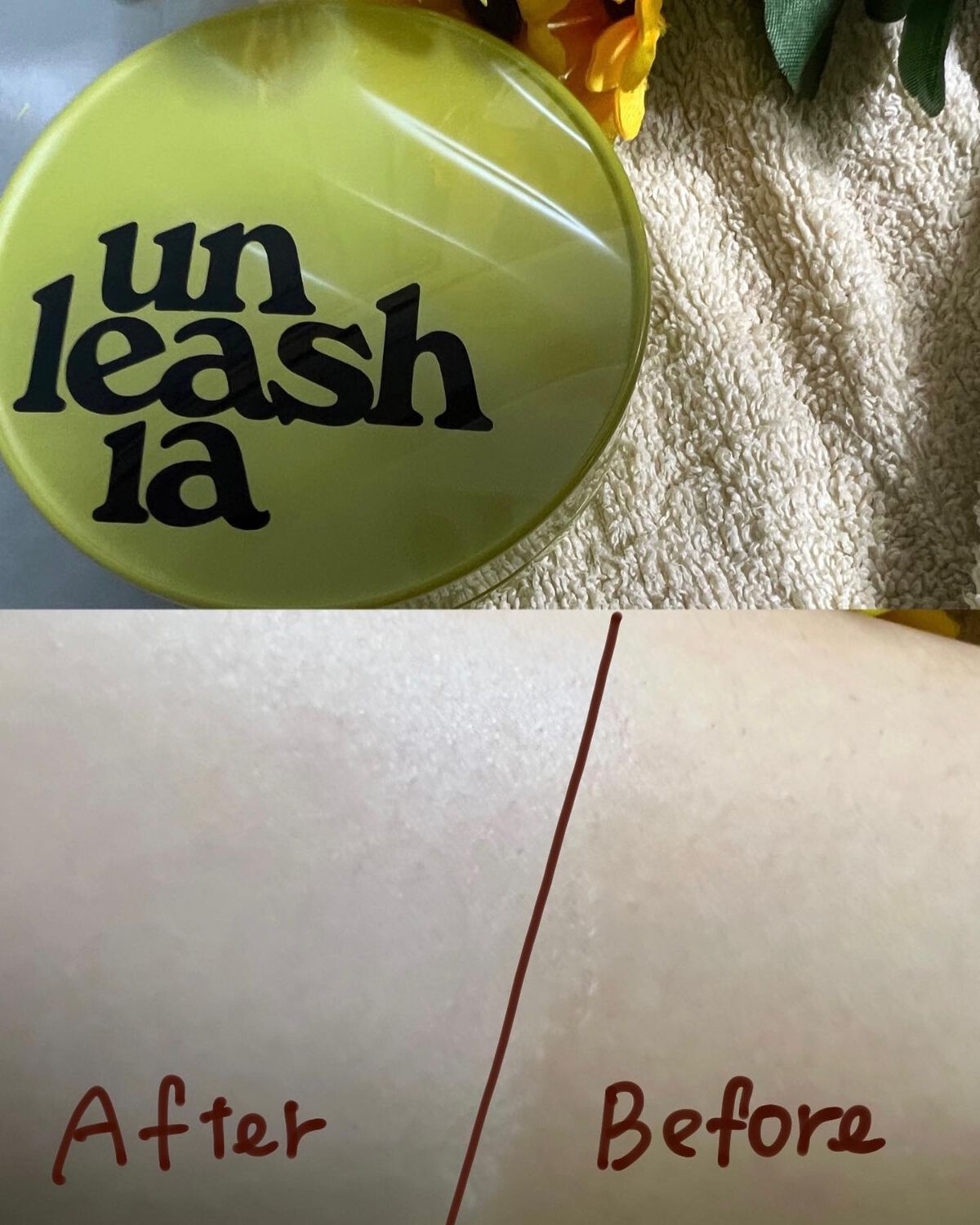 サテンウエアヘルシーグリーンクッション/unleashia/クッションファンデーションを使ったクチコミ(4枚目)