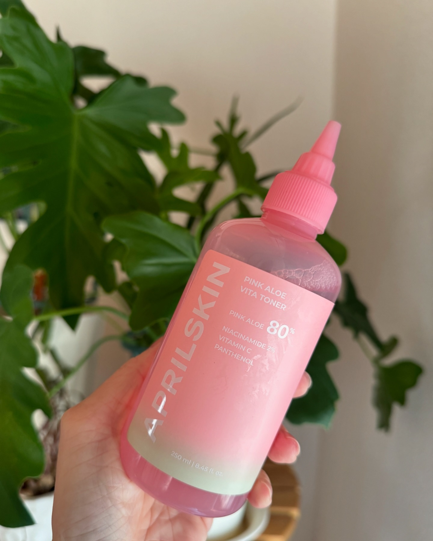 ピンクアロエビタトナー/APRILSKIN/化粧水を使ったクチコミ（3枚目）