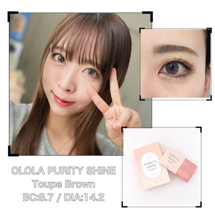 ピュアリティーシャイン マンスリー/OLOLA/カラーコンタクトレンズを使ったクチコミ(3枚目)