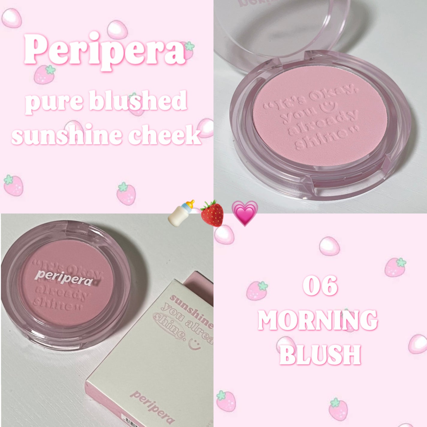 ピュア ブラッシュド サンシャイン チーク/PERIPERA/パウダーチークを使ったクチコミ(1枚目)