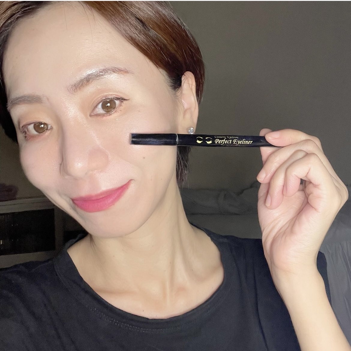 パーフェクトアイライナー/エレガンス/リキッドアイブロウを使ったクチコミ（2枚目）