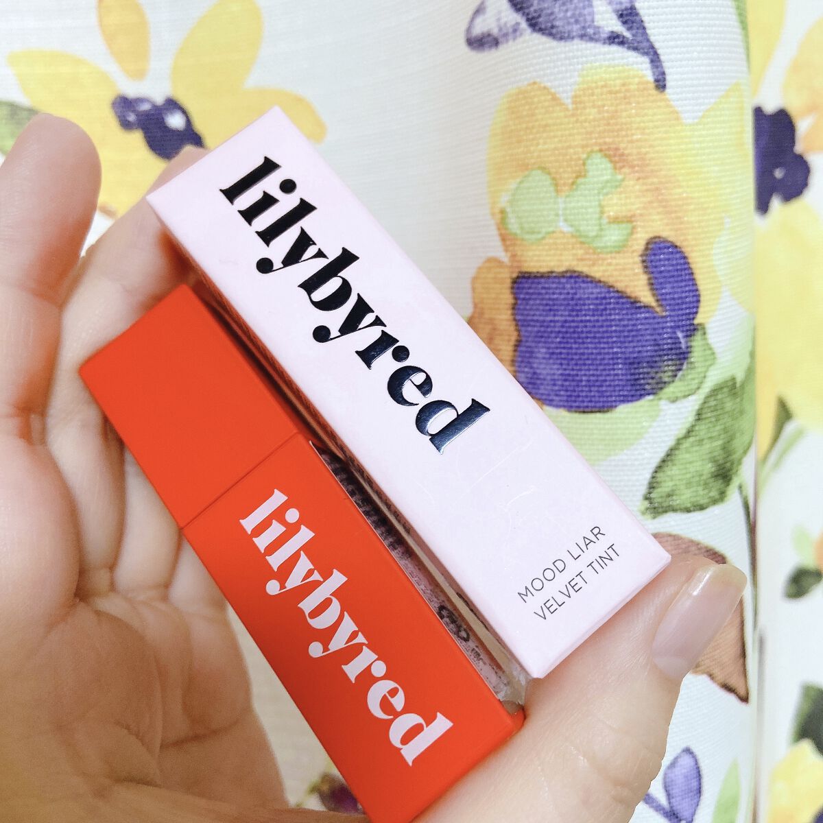 ムードライアー ベルベットティント 02 アンプリテンシャスライチ(Unpretentious Lychee)/lilybyred/リップティントを使ったクチコミ（1枚目）