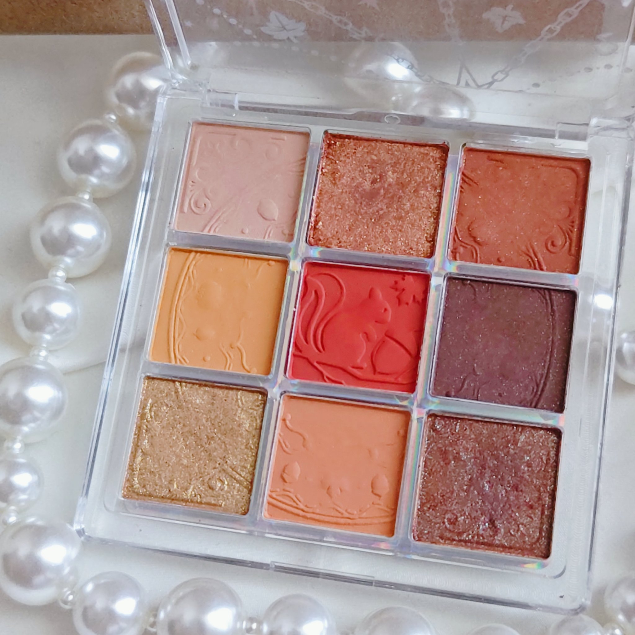 クォーツ 9色アイシャドウパレット(ドリームランドアイシャドウ) J13 ハチミツパンプキン/ZEESEA/アイシャドウパレットを使ったクチコミ（2枚目）