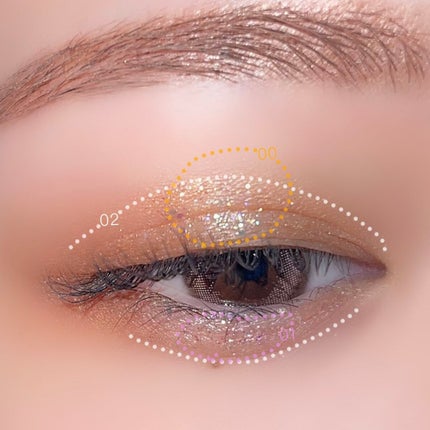 グリッターアイシャドウ/Dear.A/グリッターを使ったクチコミ(6枚目)