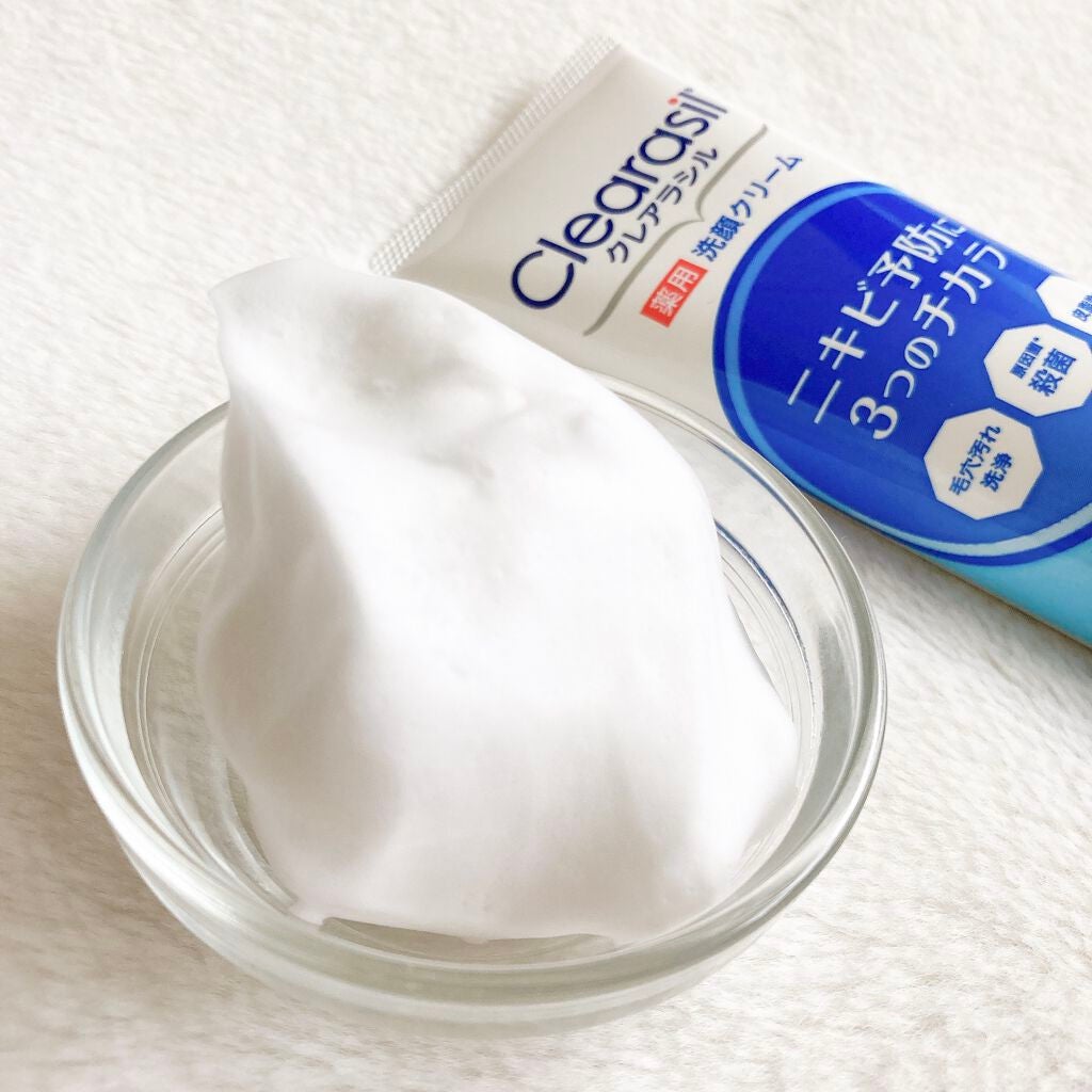 薬用洗顔フォーム しっかりタイプ/クレアラシル/洗顔フォームを使ったクチコミ(4枚目)