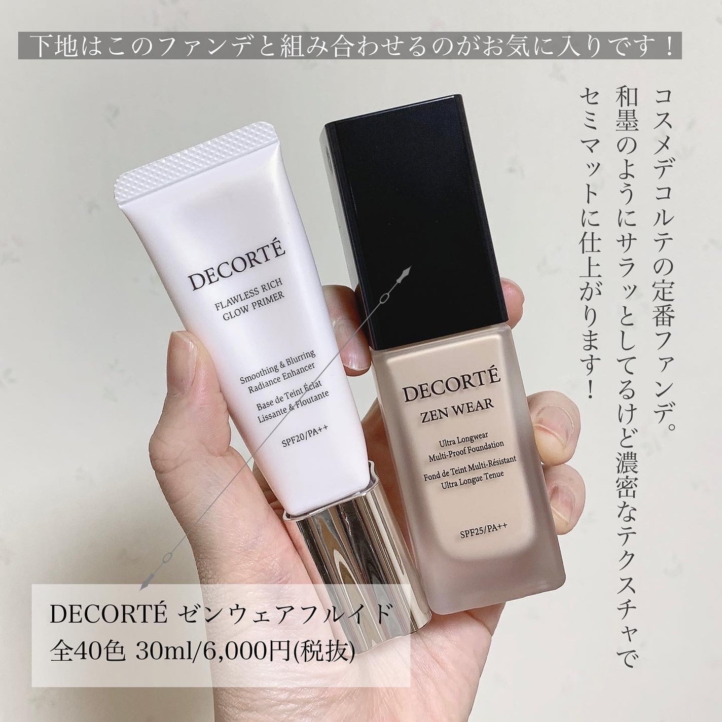 ゼン ウェア フルイド/DECORTÉ/リキッドファンデーションを使ったクチコミ(6枚目)