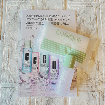 クラリファイング ローション 2/CLINIQUE/拭き取り化粧水を使ったクチコミ(3枚目)