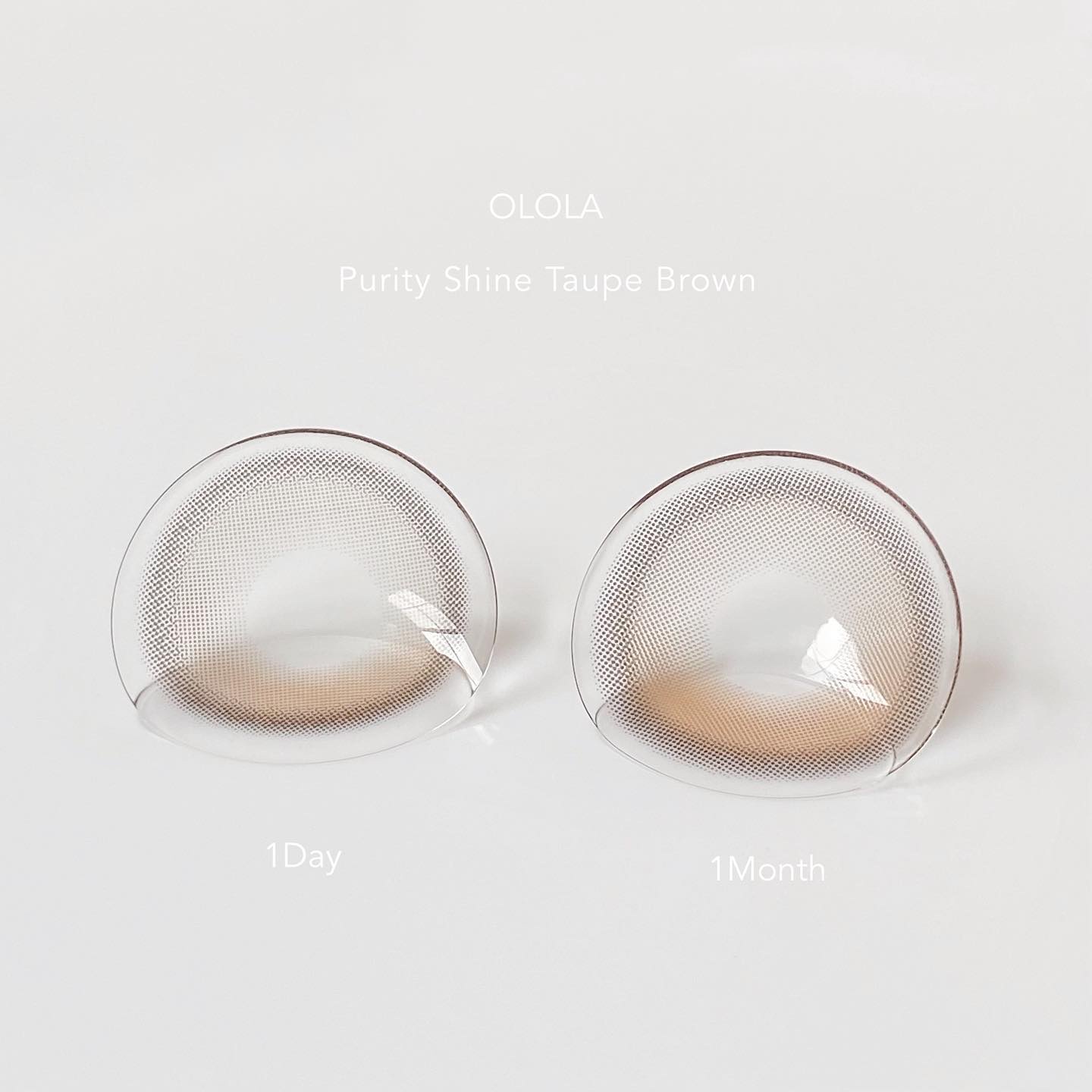 ピュアリティーシャイン マンスリー トープブラウン /OLOLA/カラーコンタクトレンズを使ったクチコミ（2枚目）