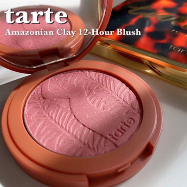 tarte Amazonian Clay 12-Hour Blushのクチコミ「＼自然派コスメ／
tarteのほてりチークがつやんと可愛い❤️

私が選んだカラーは『peac.....」（1枚目）