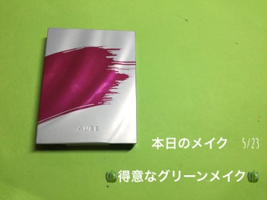 オーブ タイムレスカラーリップのクチコミ「本日のメイク　5/23

🫑得意なグリーンメイク🫑

🫑オーブ
ブラシひと塗りシャドウN
17.....」（1枚目）