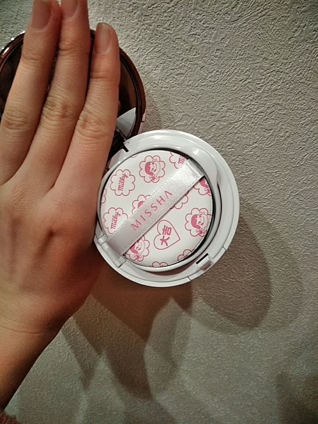 M クッションベース(ミルキー)/MISSHA/化粧下地を使ったクチコミ(2枚目)