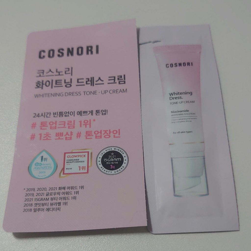 ホワイトニングドレストーンアップクリーム/COSNORI/化粧下地を使ったクチコミ(1枚目)