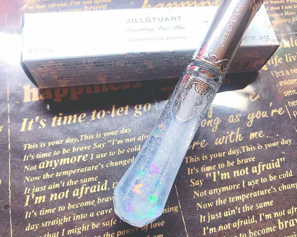 サムシングピュアブルー シマリング リップエッセンス/JILL STUART/リップケアを使ったクチコミ（1枚目）